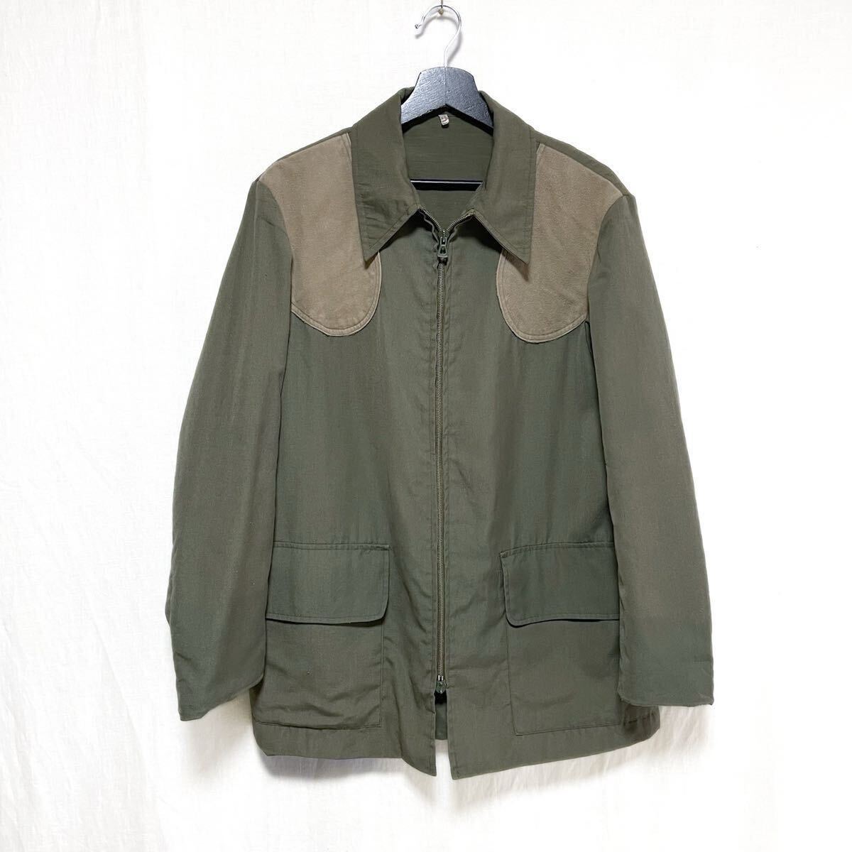 70s フランスヴィンテージ ハンティングジャケット 44 ユーロヴィンテージ フランス軍 シューティング_画像1