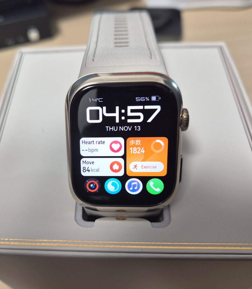 【美品】HUAWEI WATCH D2 ゴールド ＜血圧測定＞ スマートウォッチ_画像6