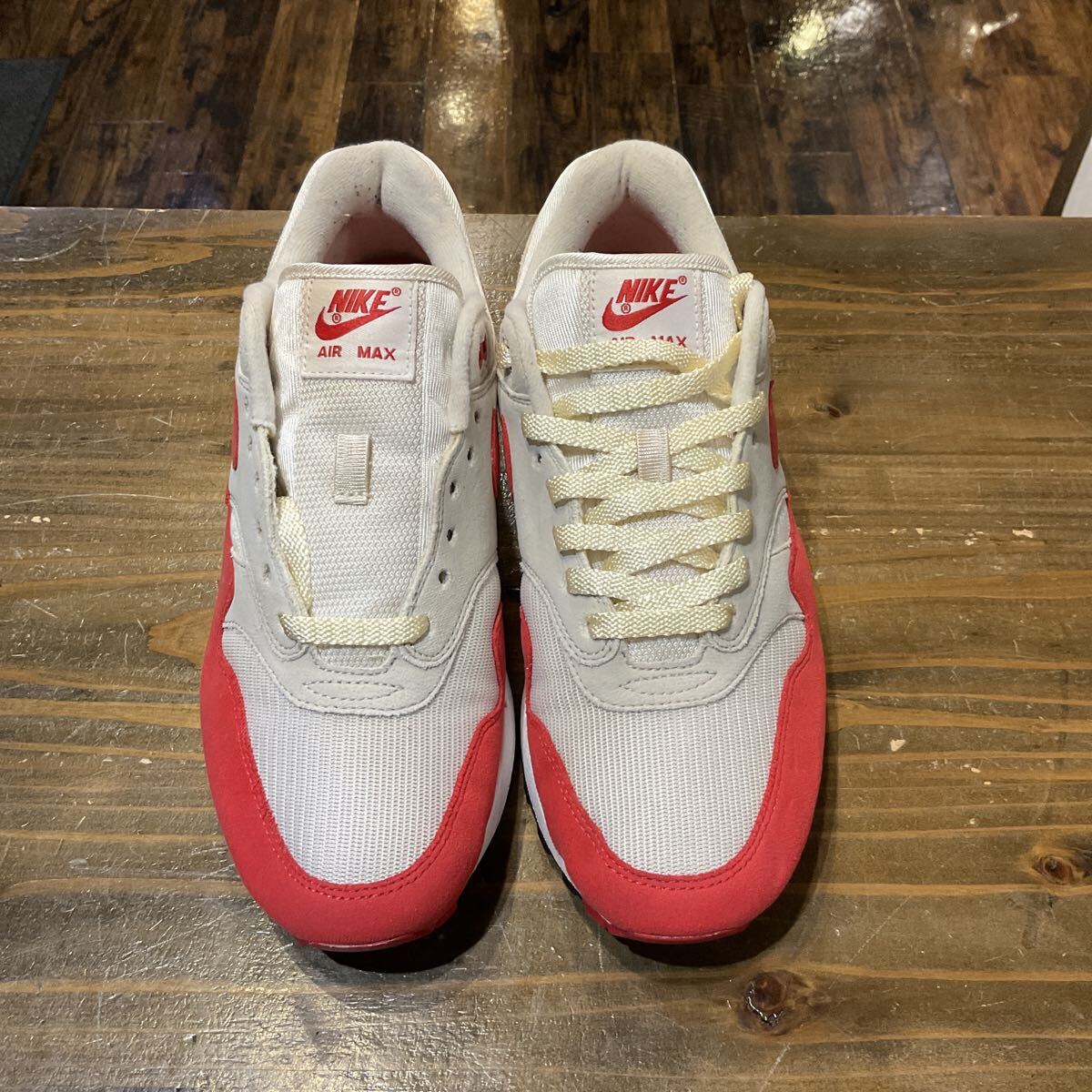 NIKE Nike AIR MAX 1 ANNIVERSARY air max 1 Anniversary красный белый 908375-100 US9 (27.0cm) б/у товар 