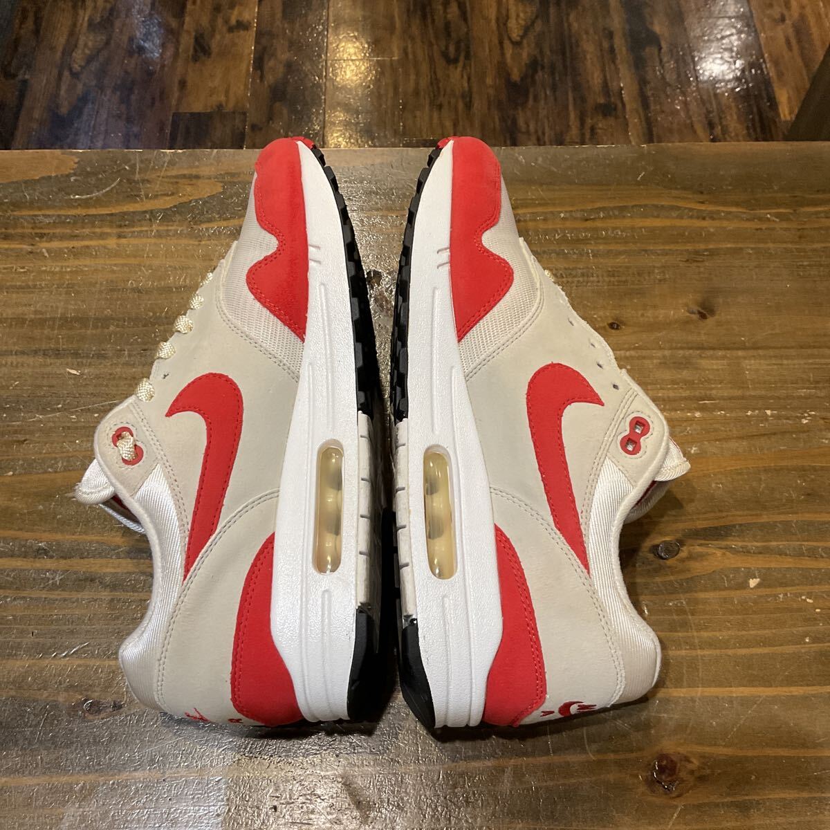 NIKE Nike AIR MAX 1 ANNIVERSARY air max 1 Anniversary красный белый 908375-100 US9 (27.0cm) б/у товар 