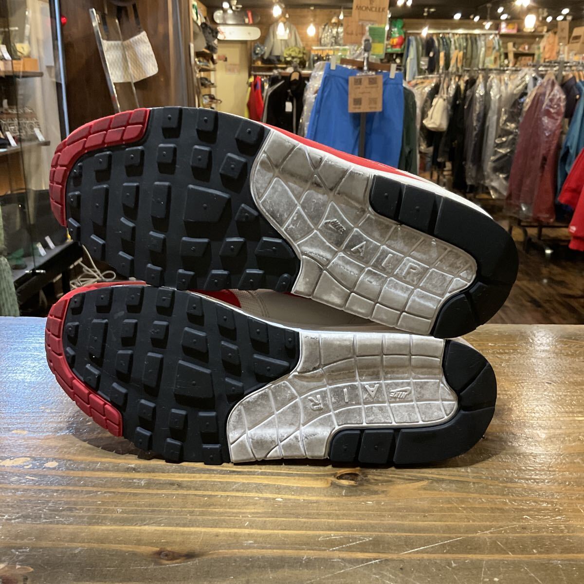 NIKE Nike AIR MAX 1 ANNIVERSARY air max 1 Anniversary красный белый 908375-100 US9 (27.0cm) б/у товар 