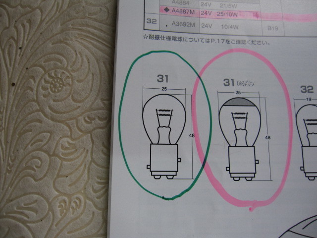♪定形外 即決　A4887M　24V25/10W　スタンレー　ナス球　（S25/BAY15ｄ）　１０個　（0705）_画像5
