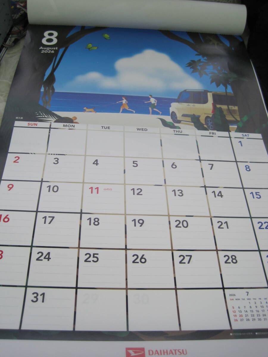 ♪定形外　ダイハツカレンダー　2026年 　IONA 　壁かけ　（0711）_画像9