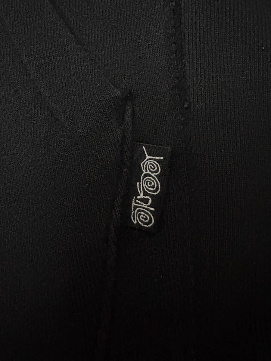 【00s】Stussy Zip Up Hoodie S Black ステューシー ジップアップ パーカー フーディー ブラック ヴィンテージ オールド _画像6