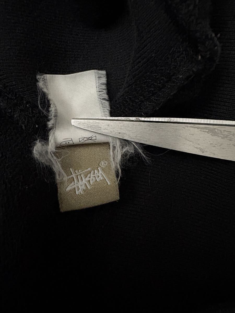 【00s】Stussy Zip Up Hoodie S Black ステューシー ジップアップ パーカー フーディー ブラック ヴィンテージ オールド _画像7