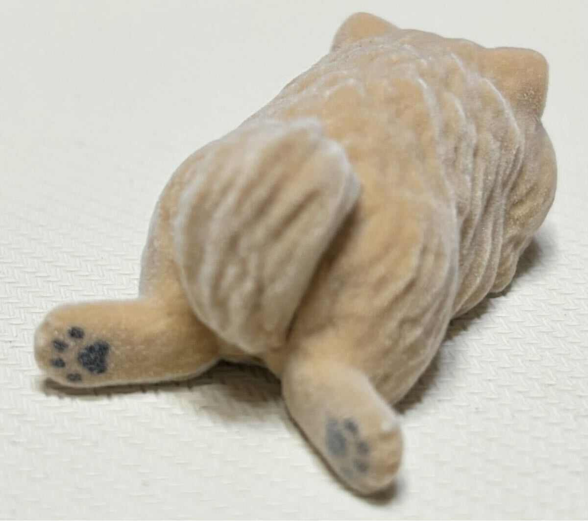 ★T-ARTS もふもふポメラニアン ポメラニアン フロッキー ふて寝 フィギュア 中古_画像3