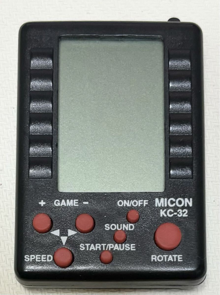 ★MICON KC-32 ブロックゲーム ブロック落とし 32種類 ポケットゲーム 動作確認済み 中古 携帯型 テトラ32_画像4