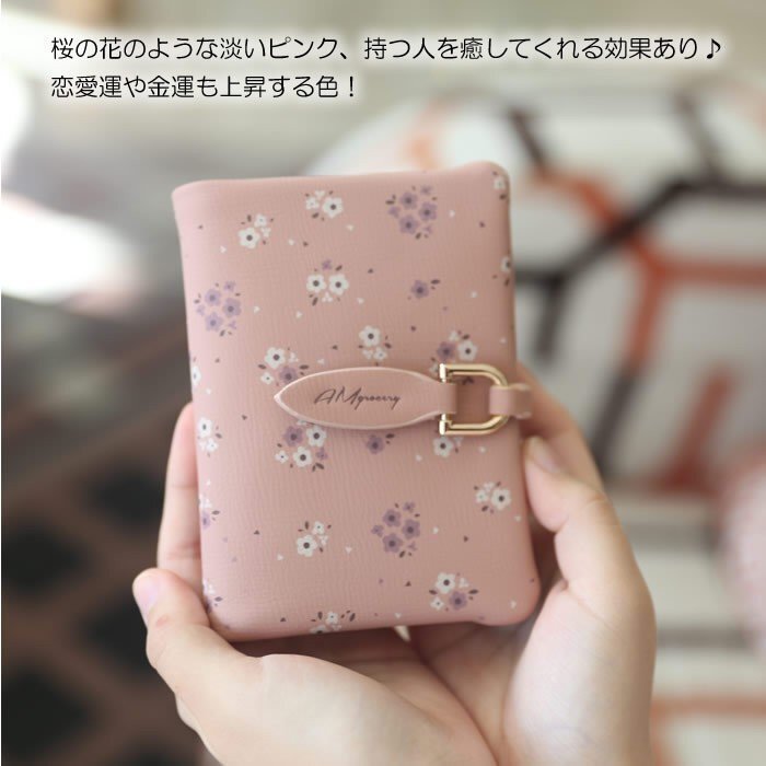 二つ折り財布 レディース ミニ財布 新春セール 新作 春財布 プレゼント 2025 クリスマス 安い プチプラ ギフト(花柄グレー)_画像5
