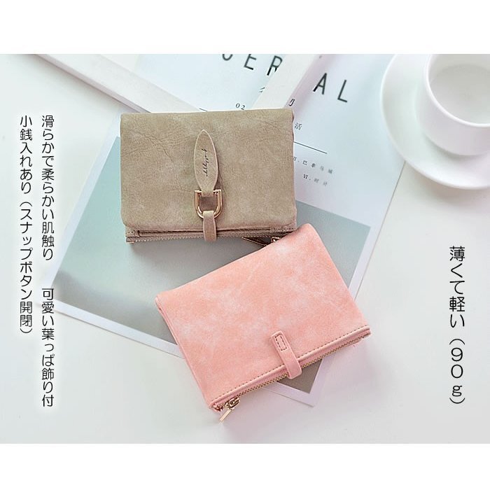 二つ折り財布 レディース ミニ財布 新春セール 新作 春財布 プレゼント 2025 クリスマス 安い プチプラ ギフト(花柄グレー)_画像6