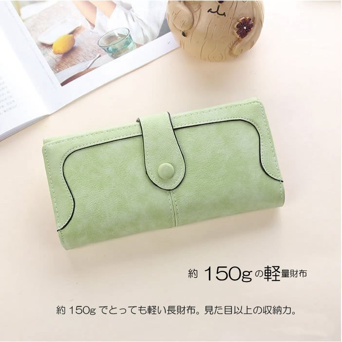 長財布 レディース クリスマス 新作 春財布 プレゼント 2022 人気 送料無料 プチプラ 開運 大容量 コンパクト (ネイビーブルー)_画像4