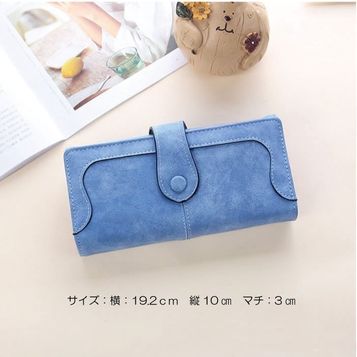 長財布 レディース クリスマス 新作 春財布 プレゼント 2022 人気 送料無料 プチプラ 開運 大容量 コンパクト (ネイビーブルー)_画像5