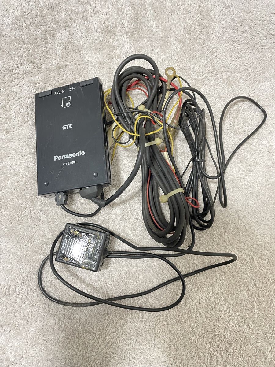 Panasonic パナソニック ETC アンテナ分離型 CY-ET900KD 軽自動車登録 実働車外し ETC車載器_画像1