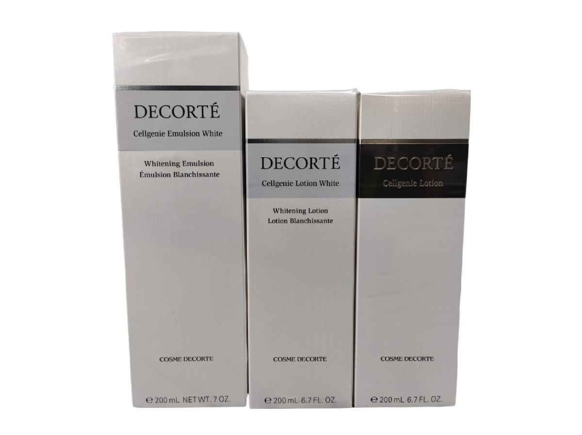２　未使用未開封品 COSME DECORTE コスメデコルテ セルジェニー ローション/ローションホワイト/エマルジョンホワイト 各200ml ３本セット_画像1