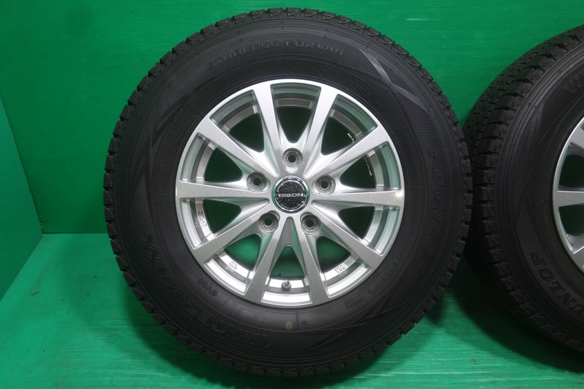 L3371-18 送料無料 165R13 8PR LT スタッドレス 4本セット ダンロップ WINTER MAXX SV01 タウンエース バランス調整済_画像2