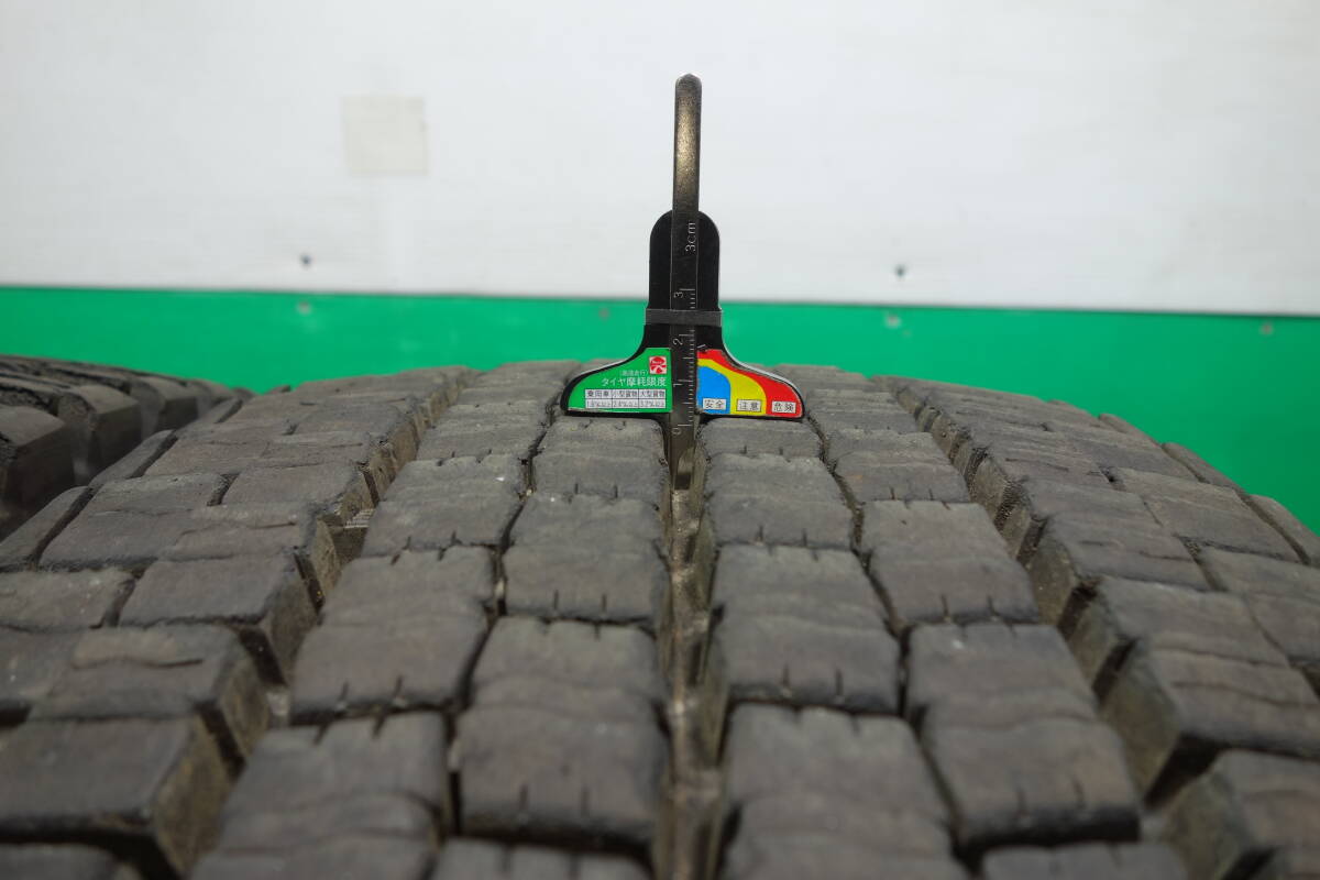 N158-20 送料無料 275/70R22.5 148/145J スタッドレス TB 2本 ダンロップ DECTES SP001 2020年製 大型 トラック 積載_画像3