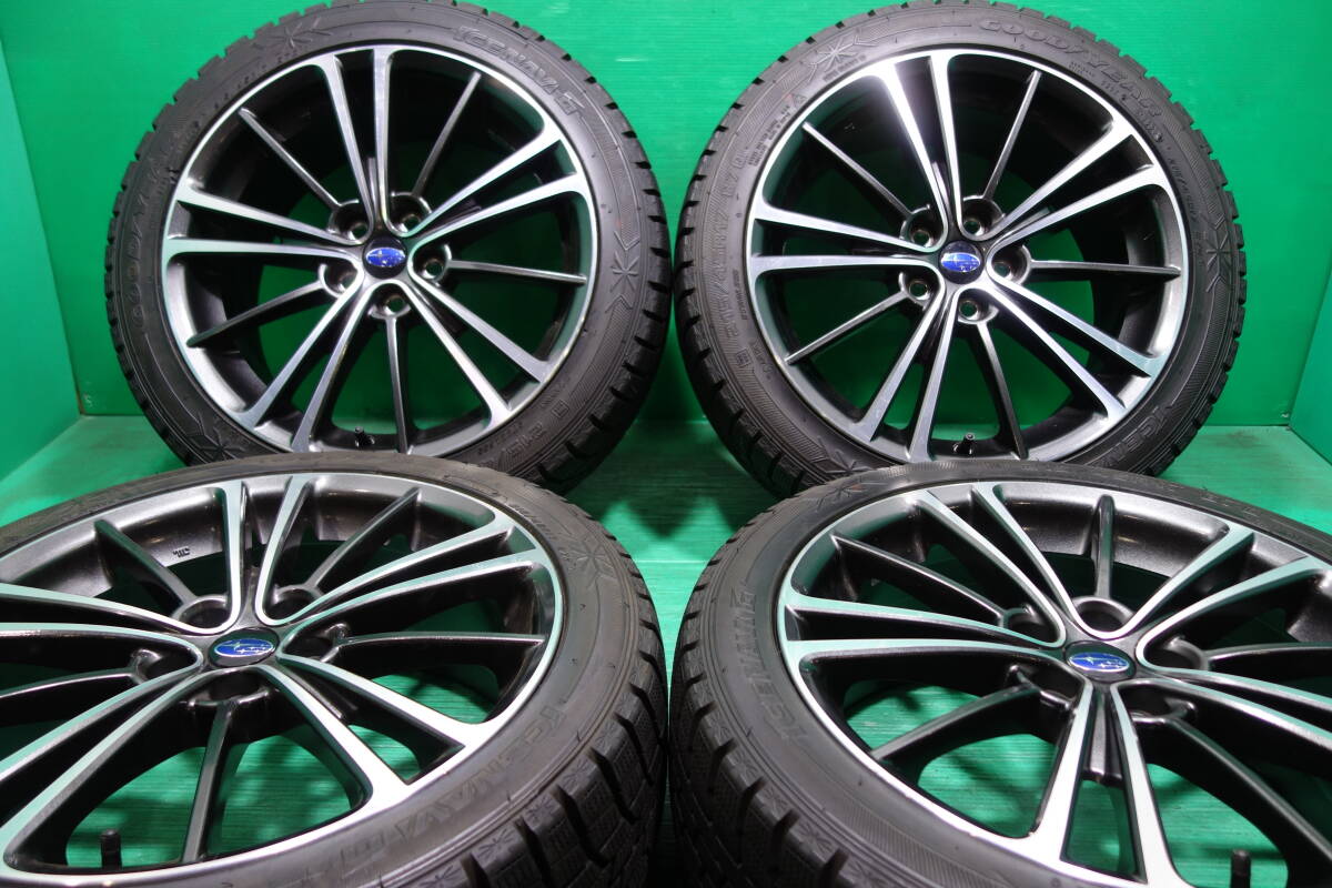 N86-20 送料無料 215/45R17 スタッドレス 4本セット グッドイヤー ICENAVI6 スバル純正 BRZ 86 インプレッサ 30 50プリウス バランス調整済_画像1