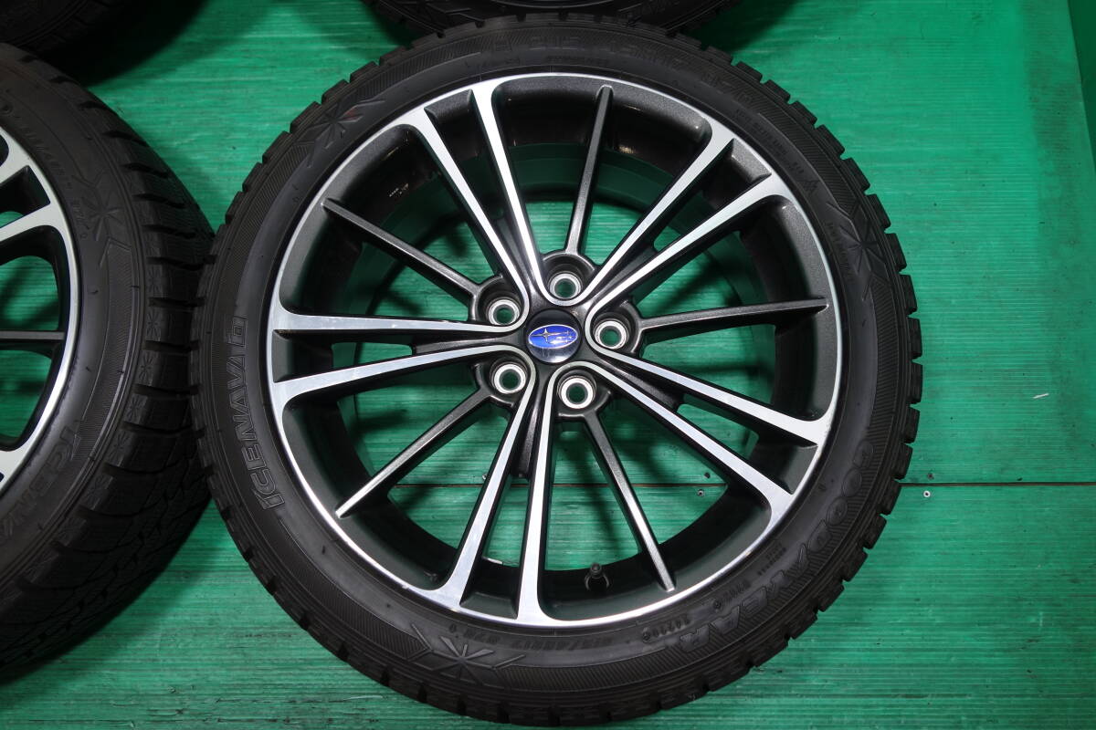 N86-20 送料無料 215/45R17 スタッドレス 4本セット グッドイヤー ICENAVI6 スバル純正 BRZ 86 インプレッサ 30 50プリウス バランス調整済_画像5