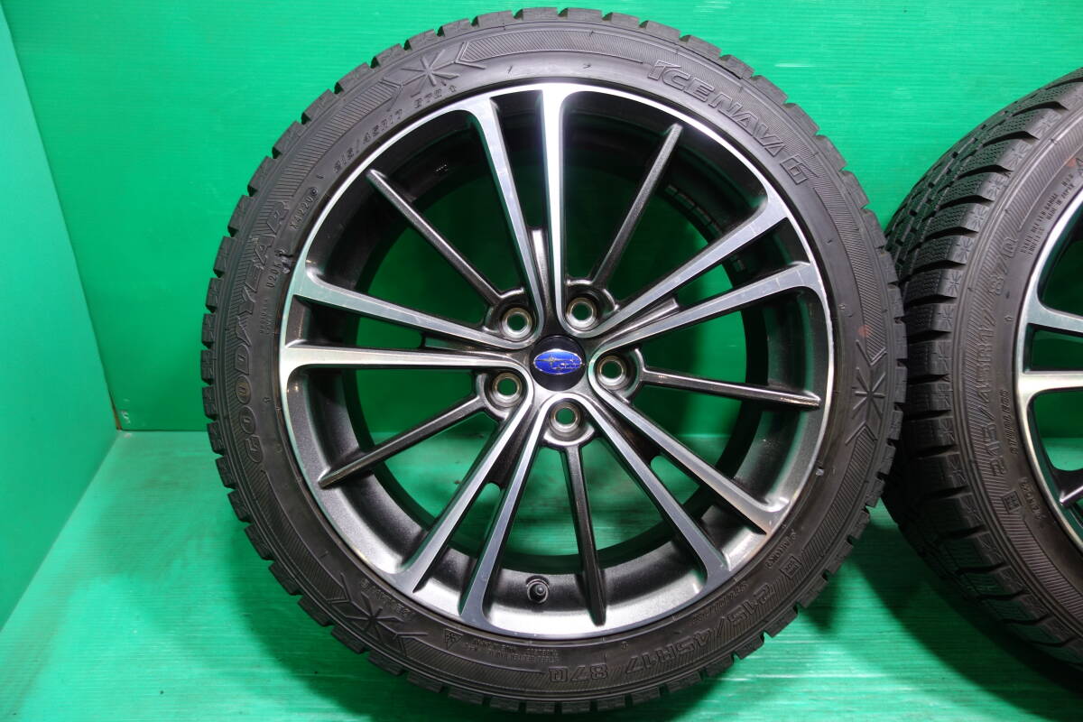 N86-20 送料無料 215/45R17 スタッドレス 4本セット グッドイヤー ICENAVI6 スバル純正 BRZ 86 インプレッサ 30 50プリウス バランス調整済_画像2