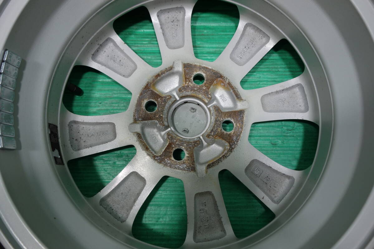 M624-21 送料無料 155/65R14 スタッドレス 4本セット ブリヂストン BLIZZAK VRX2 日産純正 デイズルークス 三菱 eK バランス調整済_画像8