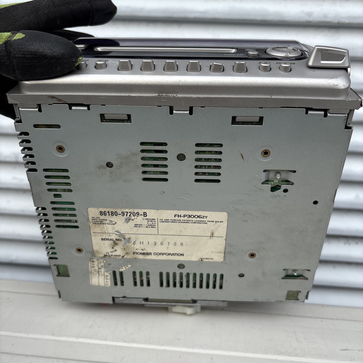 Pioneer carrozzeria(パイオニア カロッツェリア)FH-P3006ZY 動作未確認ジャンク品_画像8