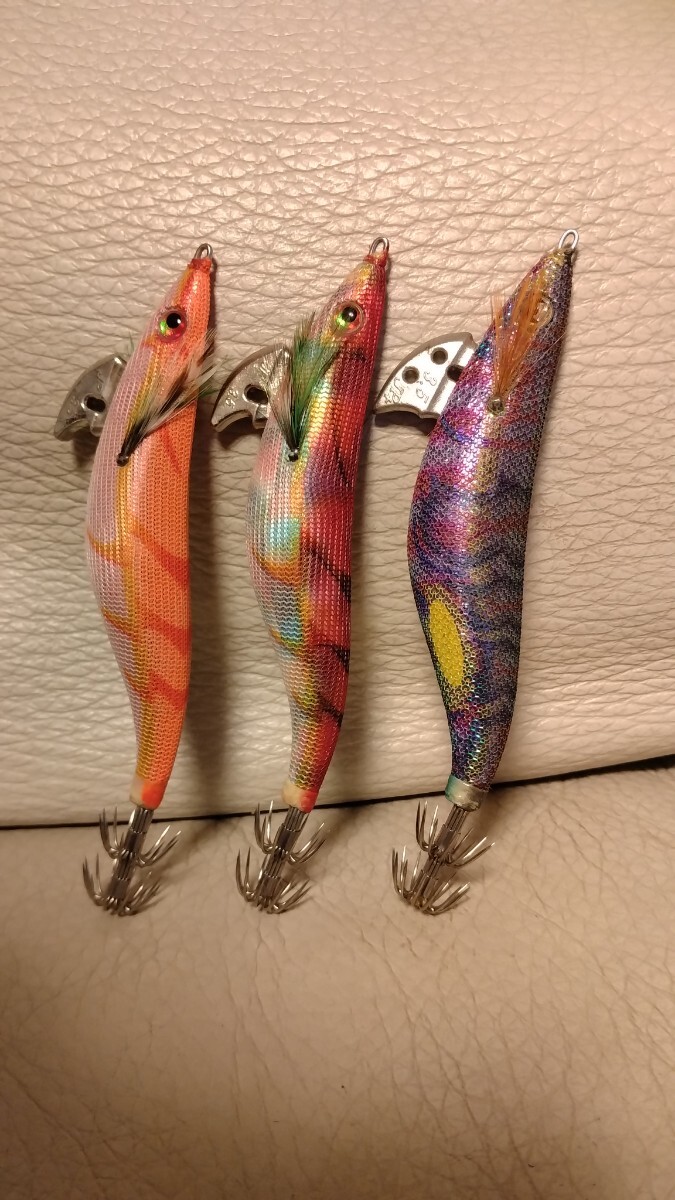 希少★廃盤★送料無料★中古美品セット★ヤマシタ★エギ王JP2個、JP＋1個★3.5号_画像1