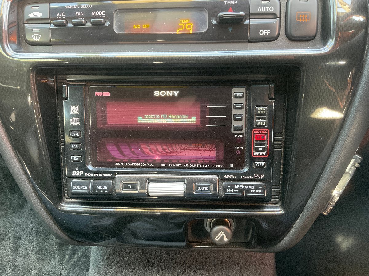SONY　2DIN一体型　カーステレオ　MD/CDマルチコントロールオーディオレコーディング マスター　WX-REC8000_画像2