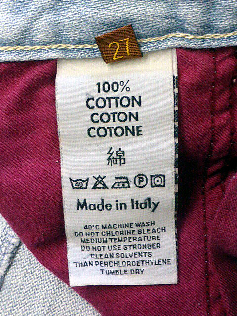 ahno74d イタリア　Notify ノティファイNFY ブルーウォッシュ　ストレートジーンズ/27・251120_画像8