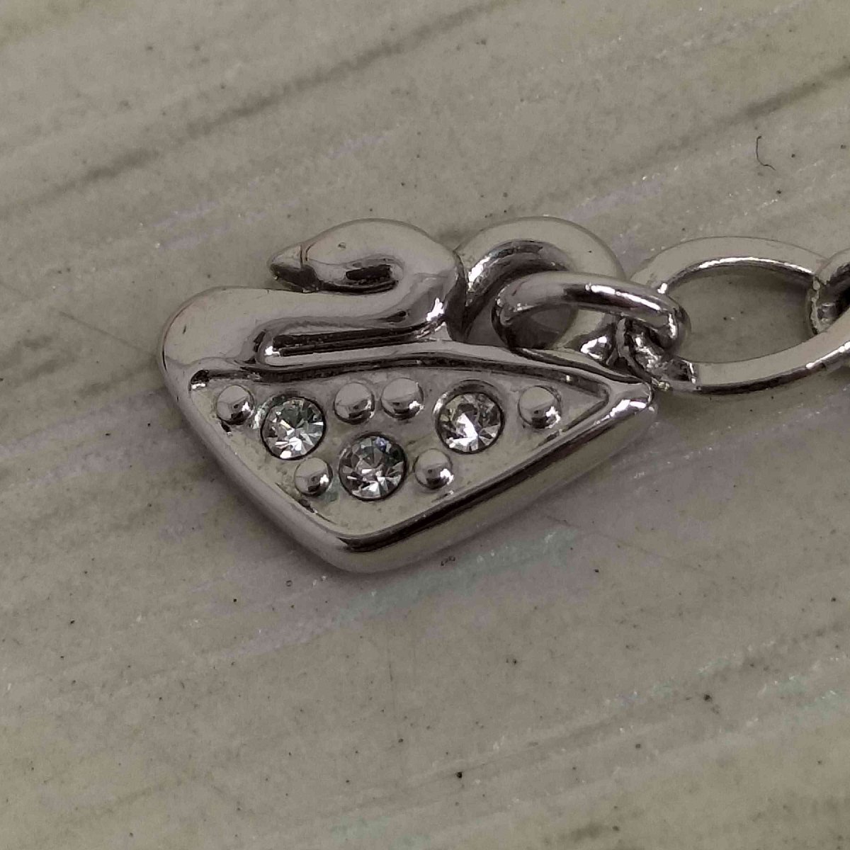 SWAROVSKI(スワロフスキー) ハート型 クリスタルペンダントネックレス レディース 表記無 中古 古着 0745_画像5