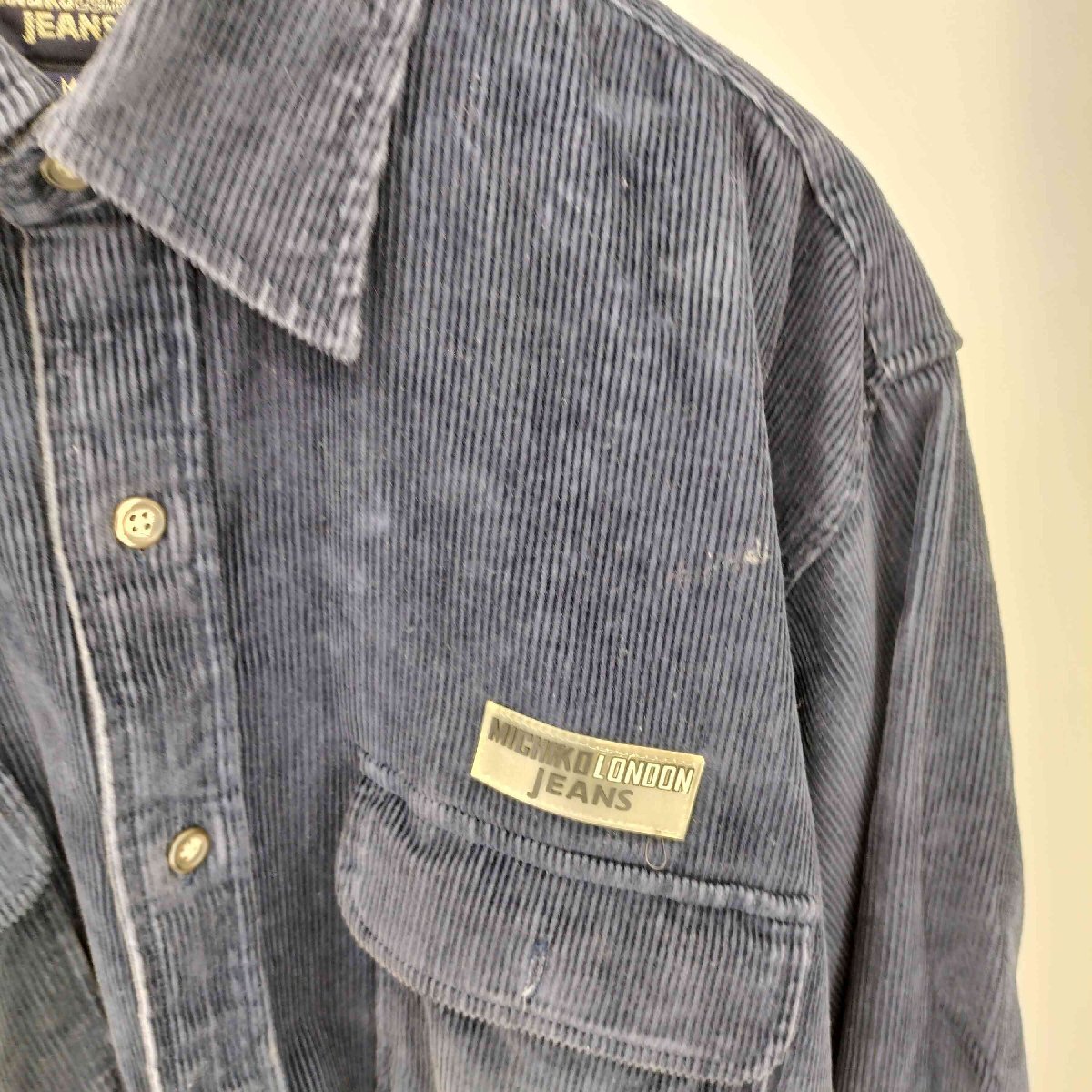 MICHIKO LONDON(ミチコロンドン) フロントロゴラベル コーデュロイ レディース M 中古 古着 1005_画像4