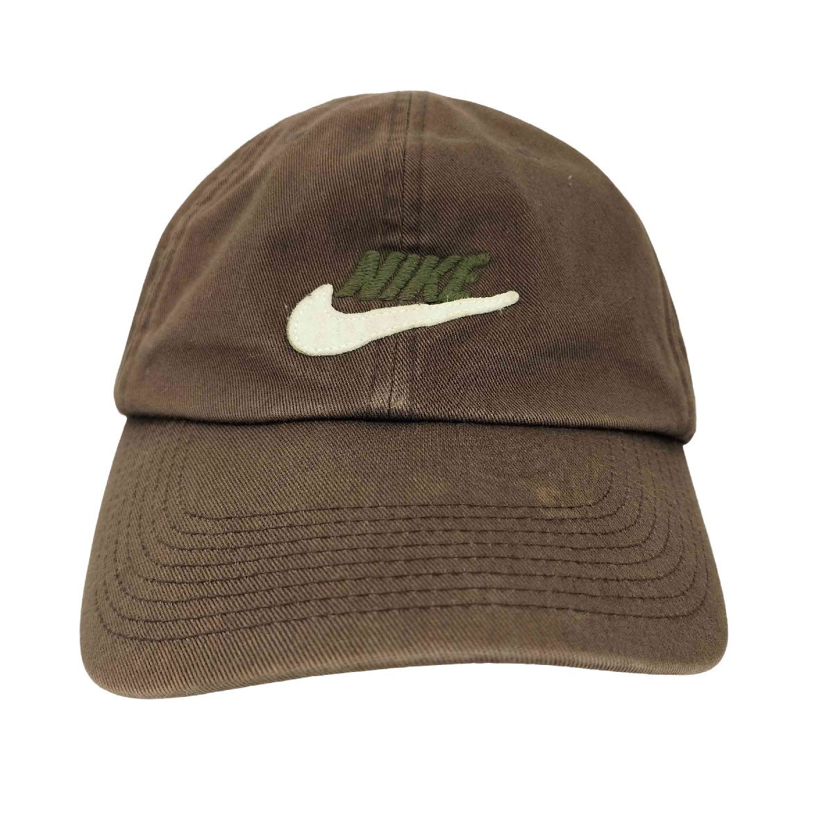 NIKE(ナイキ) スウォッシュロゴ刺繍 6パネルキャップ メンズ 表記無 中古 古着 0243_画像1