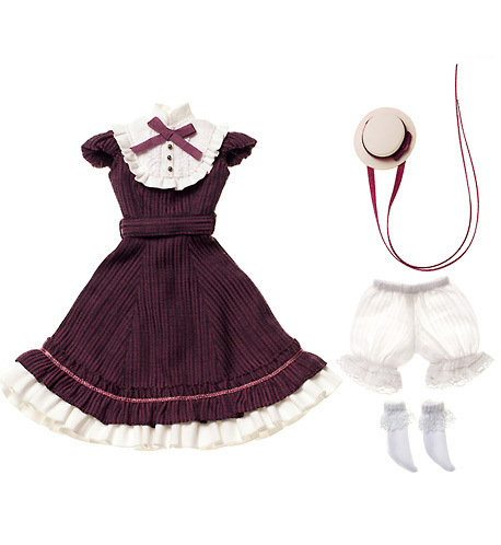 セキグチ MOMOKO by momoko クラシカルロリータセット（ボルドー）momoko doll アウトフィット OF 衣装_画像1
