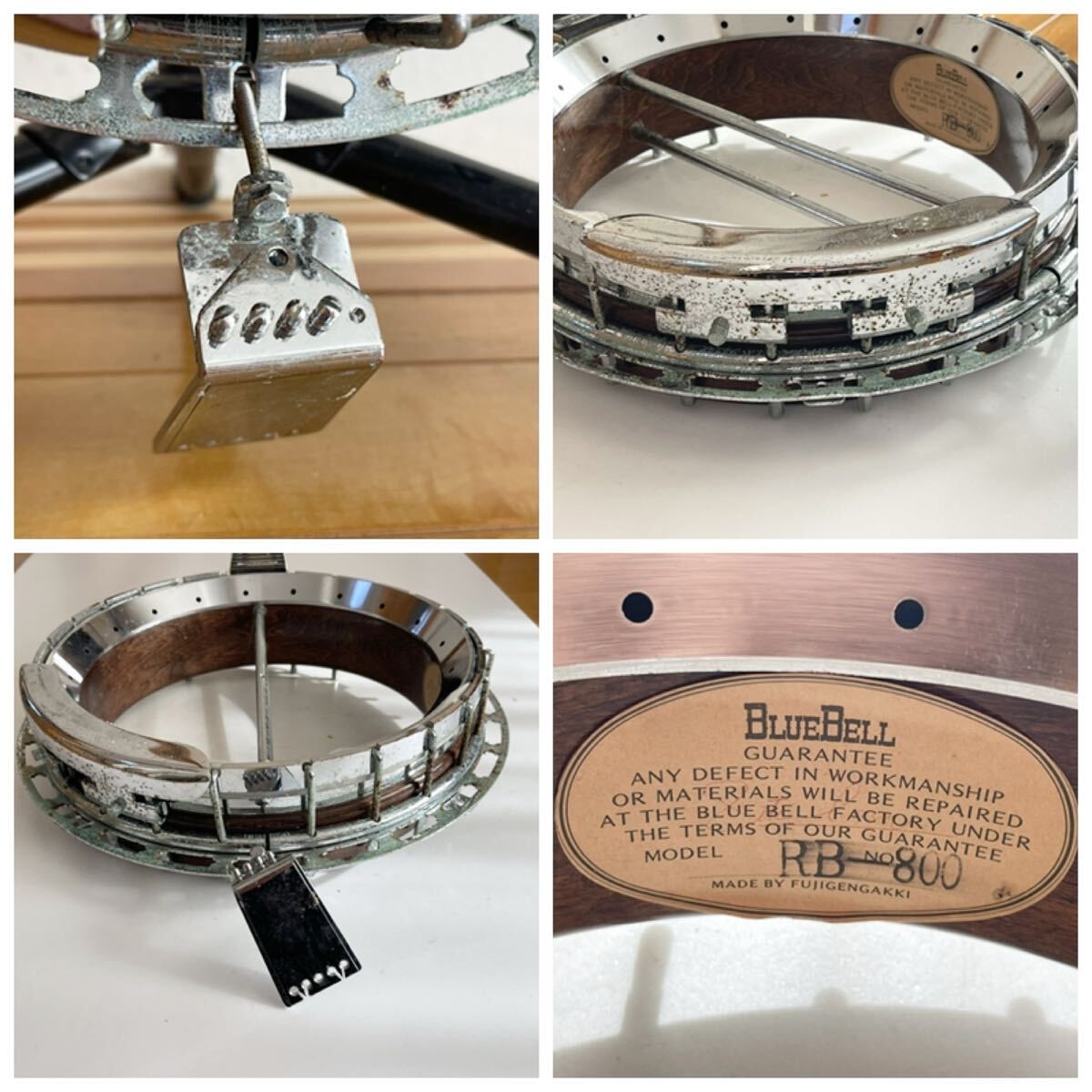 [ Junk ]Blue Bell банджо RB-800 струнные инструменты детали детали текущее состояние доставка 
