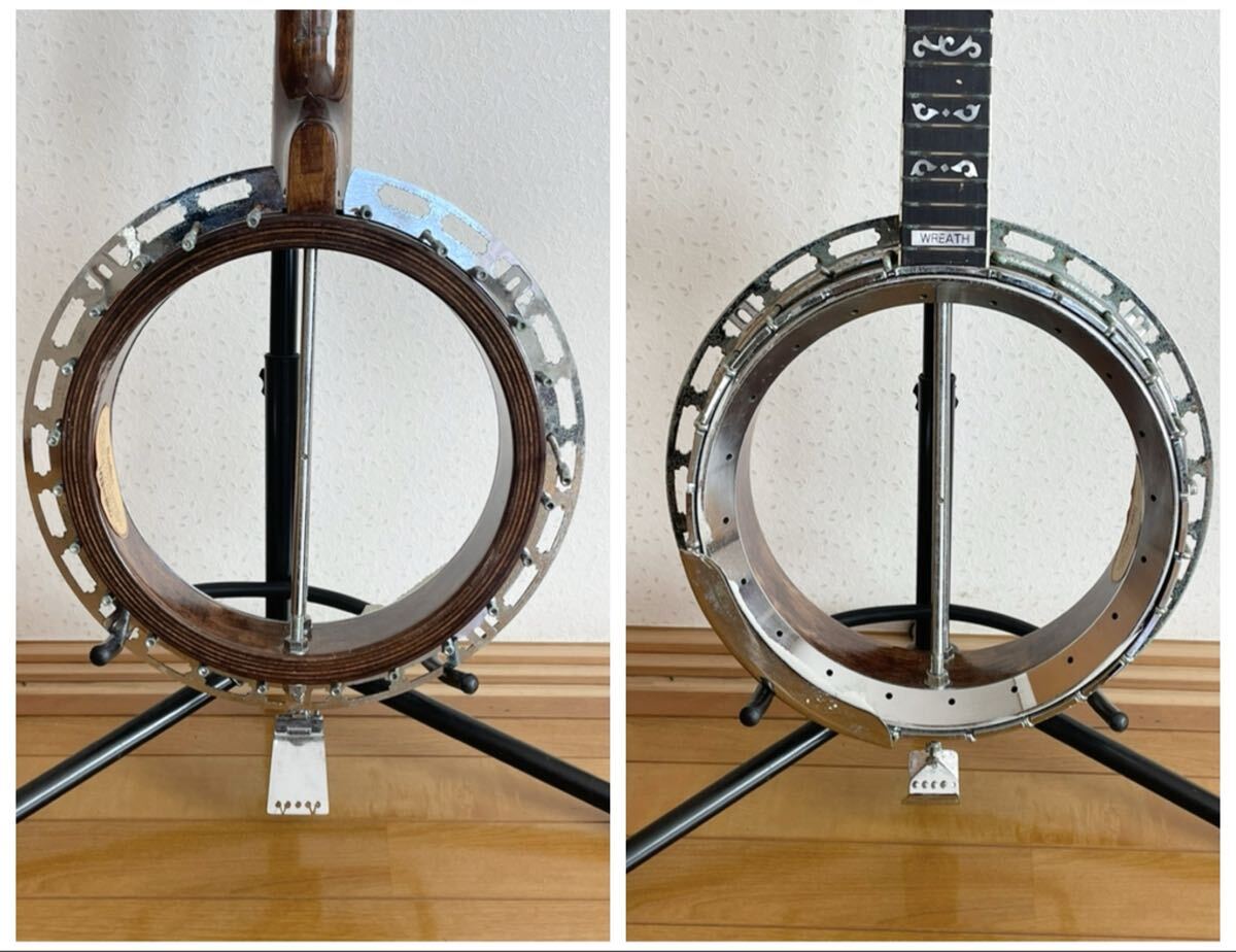 [ Junk ]Blue Bell банджо RB-800 струнные инструменты детали детали текущее состояние доставка 