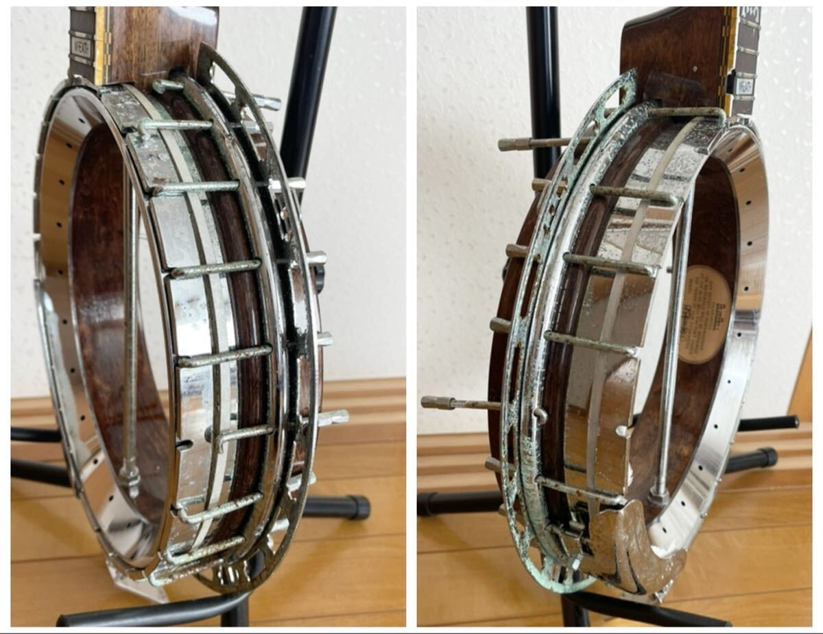 [ Junk ]Blue Bell банджо RB-800 струнные инструменты детали детали текущее состояние доставка 