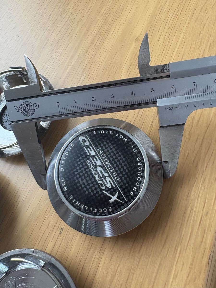 HOT STUFF ホットスタッフ X CROSS SPEED クロススピード PREMIUM プレミアム ホイールキャップ センターキャップ 4枚セット_画像4