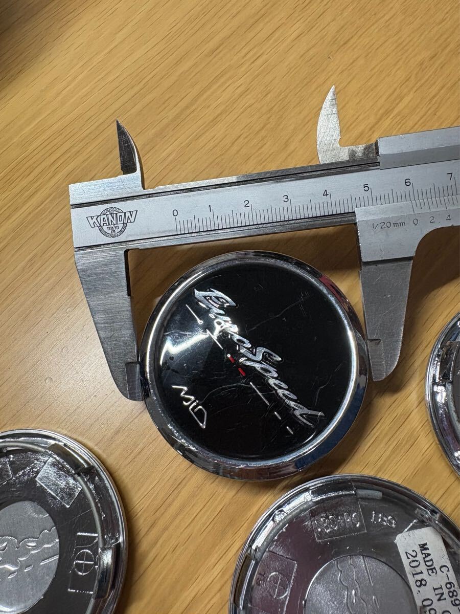 MID マルカサービス Euro Speed ユーロスピード ホイールキャップ センターキャップ 4枚セット_画像3