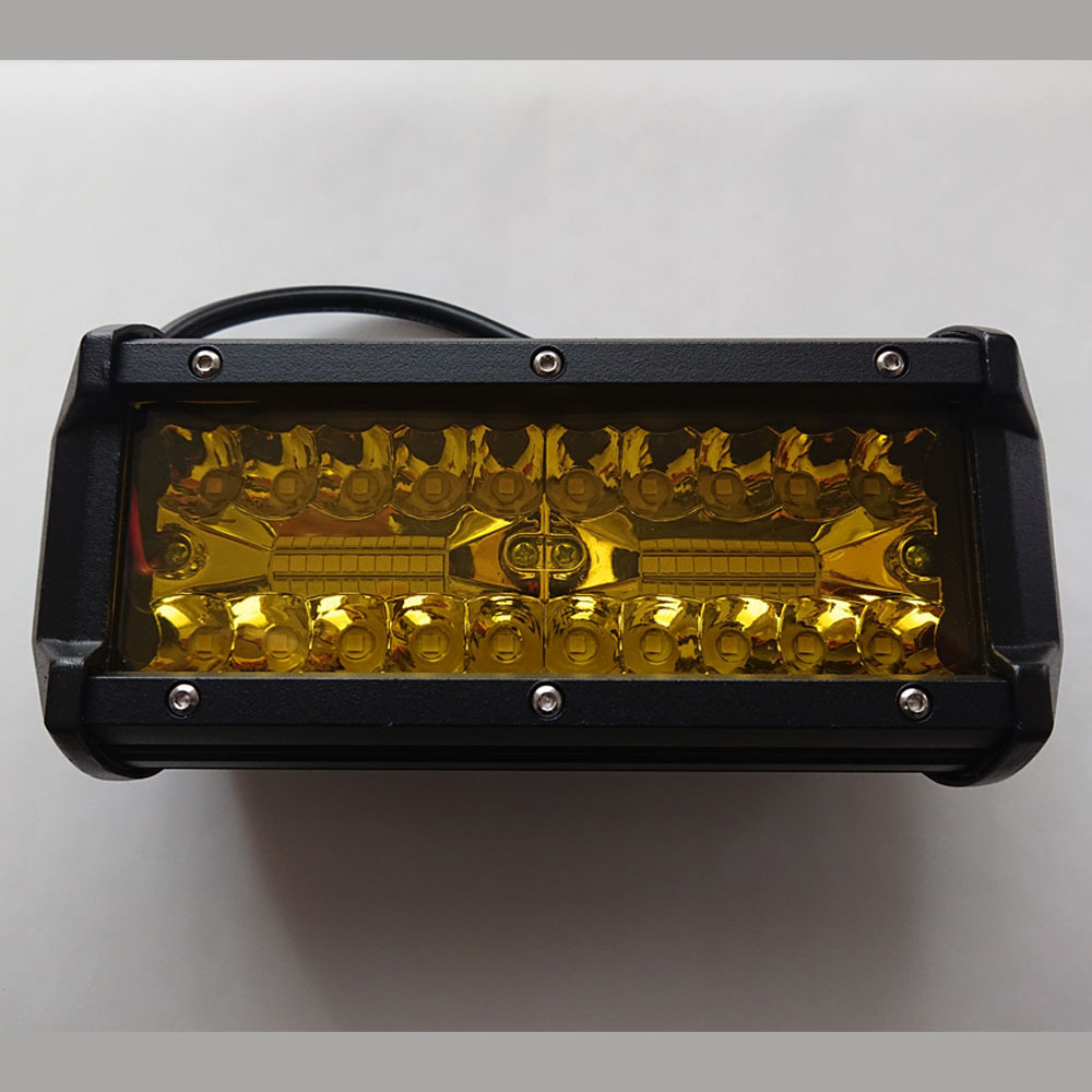 LEDワークライト 作業灯 DC12V/24V兼用 120W 12000ルーメン 3000K イエロー 広角60° 3030チップ 40連 単品 1個 30日保証_画像7
