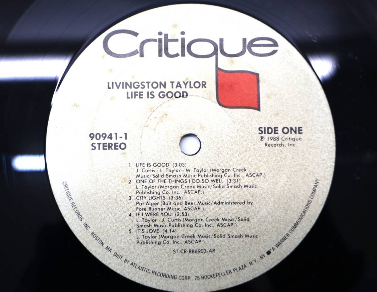 ★中2469 Livingston Taylor リヴィングストン・テイラー/Life Is Good ライフ・イズ・グッド レコード LP盤 アナログ盤 32509081_画像4