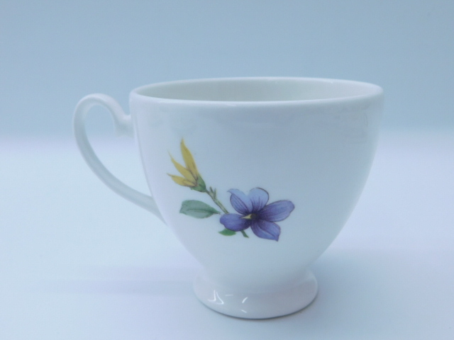 ★小1435 The Bristol China Company イギリス製 茶器 カップ＆ソーサー コーヒーカップ ティーカップ 洋食器 フラワー 花柄 12511061_画像6