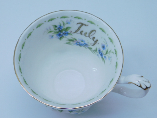 ★小1437 ロイヤルアルバート ROYAL ALBERT フラワーオブザマンスシリーズ カップ&ソーサー 5組 ティーカップ コーヒーカップ 12511061_画像5