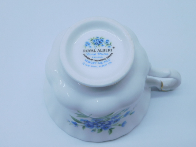 ★小1437 ロイヤルアルバート ROYAL ALBERT フラワーオブザマンスシリーズ カップ&ソーサー 5組 ティーカップ コーヒーカップ 12511061_画像9