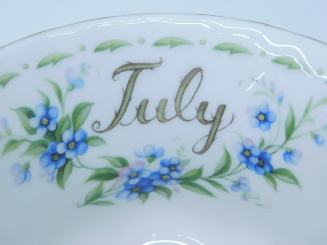 ★小1437 ロイヤルアルバート ROYAL ALBERT フラワーオブザマンスシリーズ カップ&ソーサー 5組 ティーカップ コーヒーカップ 12511061_画像6