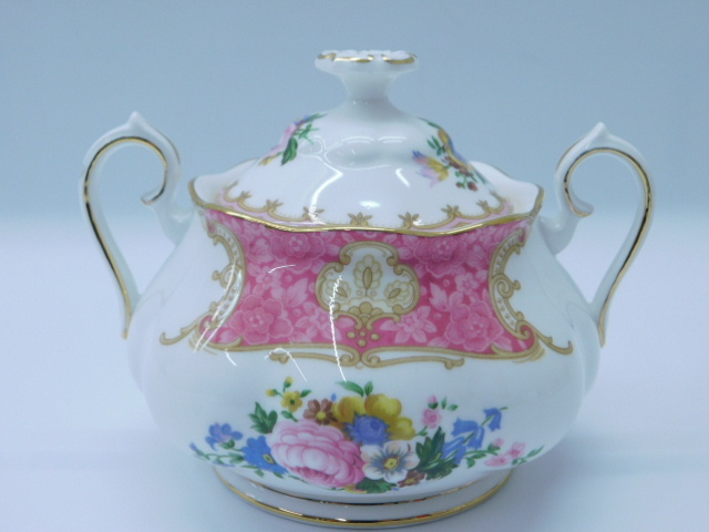 ★小1443 ロイヤルアルバート ROYAL ALBERT ティーセット 茶器 ティーポット シュガーポット カップ ソーサー プレート 砂糖入 12511061_画像2