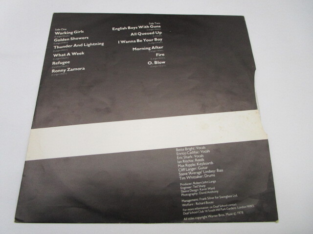 ★井0750 DEAF SCHOOL / ENGLISH BOYS/WORKING GIRLS デフスクール レコード LP LP盤 コレクター放出品 同梱可 32509081_画像7