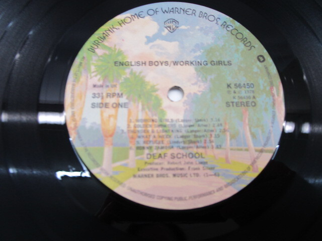 ★井0750 DEAF SCHOOL / ENGLISH BOYS/WORKING GIRLS デフスクール レコード LP LP盤 コレクター放出品 同梱可 32509081_画像5