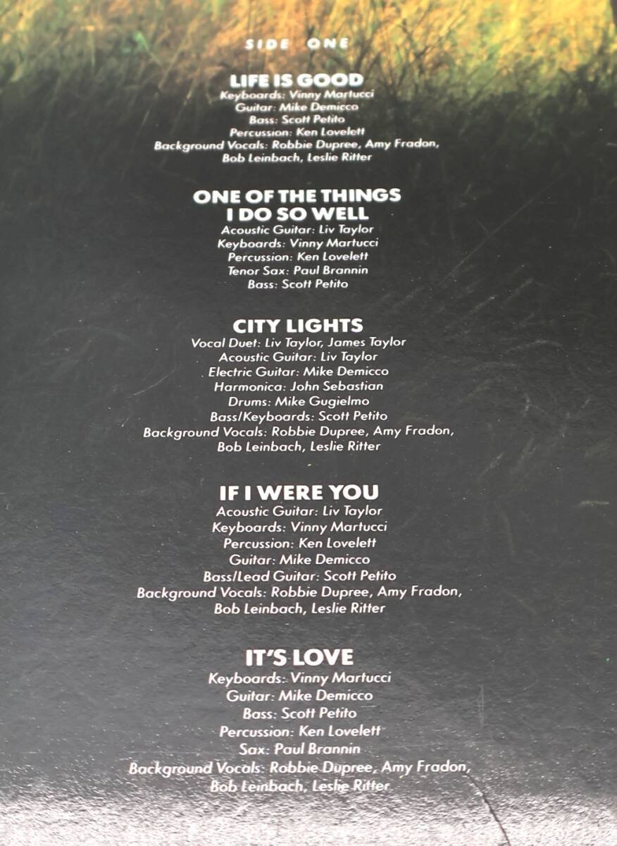 ★中2469 Livingston Taylor リヴィングストン・テイラー/Life Is Good ライフ・イズ・グッド レコード LP盤 アナログ盤 32509081_画像8