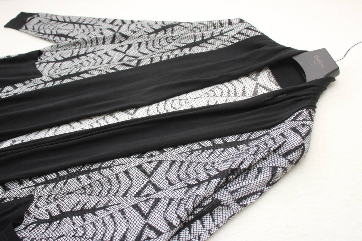 6219 新品 レース風柄ニットカーディガン_画像2