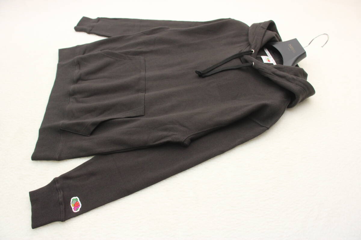 5060 FRUIT OF THE ROOM 新品タグ付き メンズ スウェットパーカー ブラックＭ_画像1