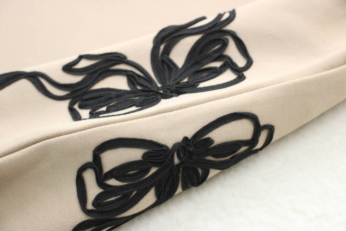 6344 新品 ロープ刺繍ランタンスリーブプルオーバー_画像6