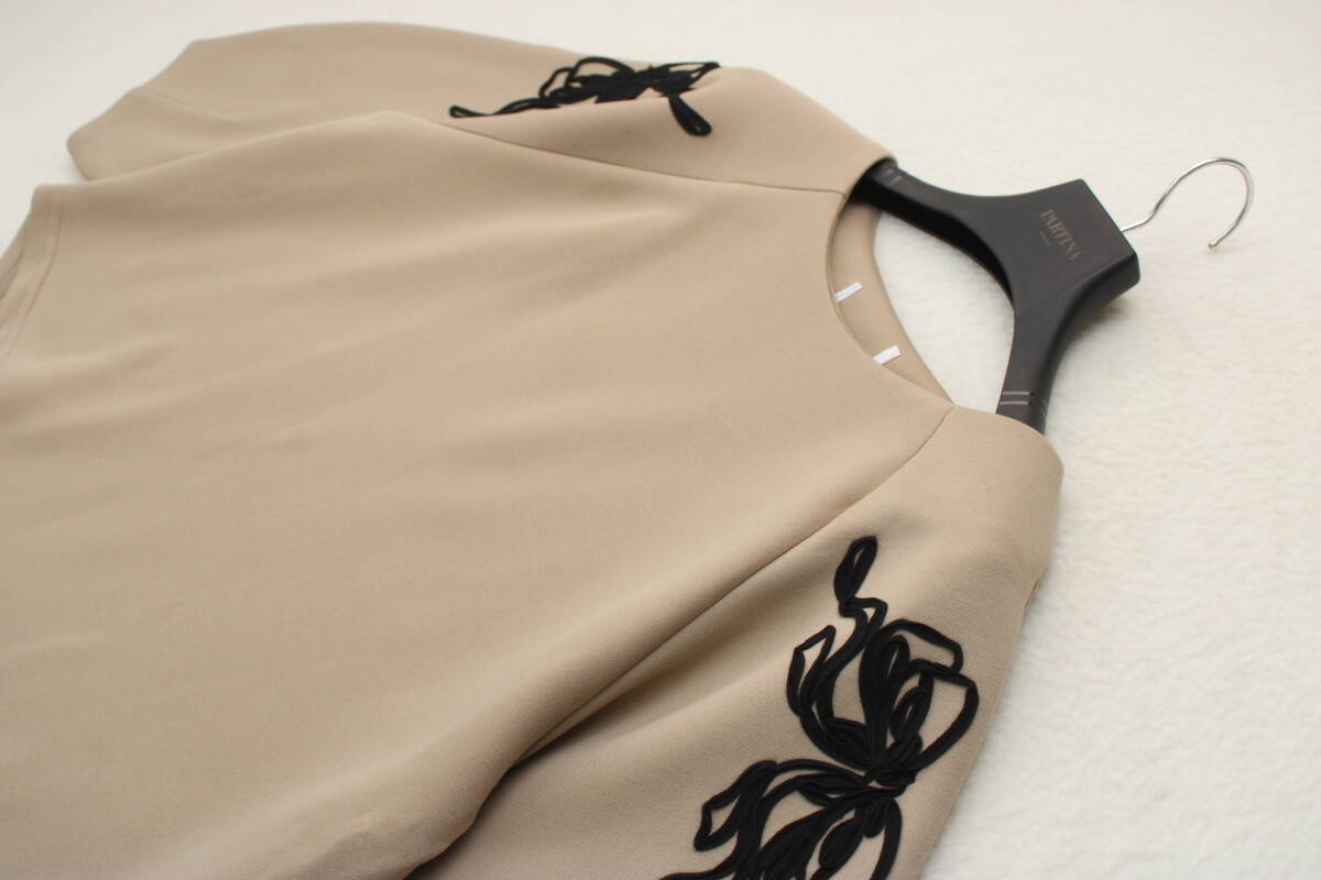 6344 新品 ロープ刺繍ランタンスリーブプルオーバー_画像2